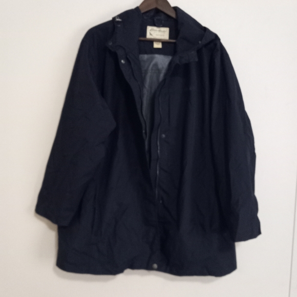 Eddie Bauer Other - Eddie Bauer XXL Mens Water Resistant Snap Zip Front Hooded Nylon Jacket